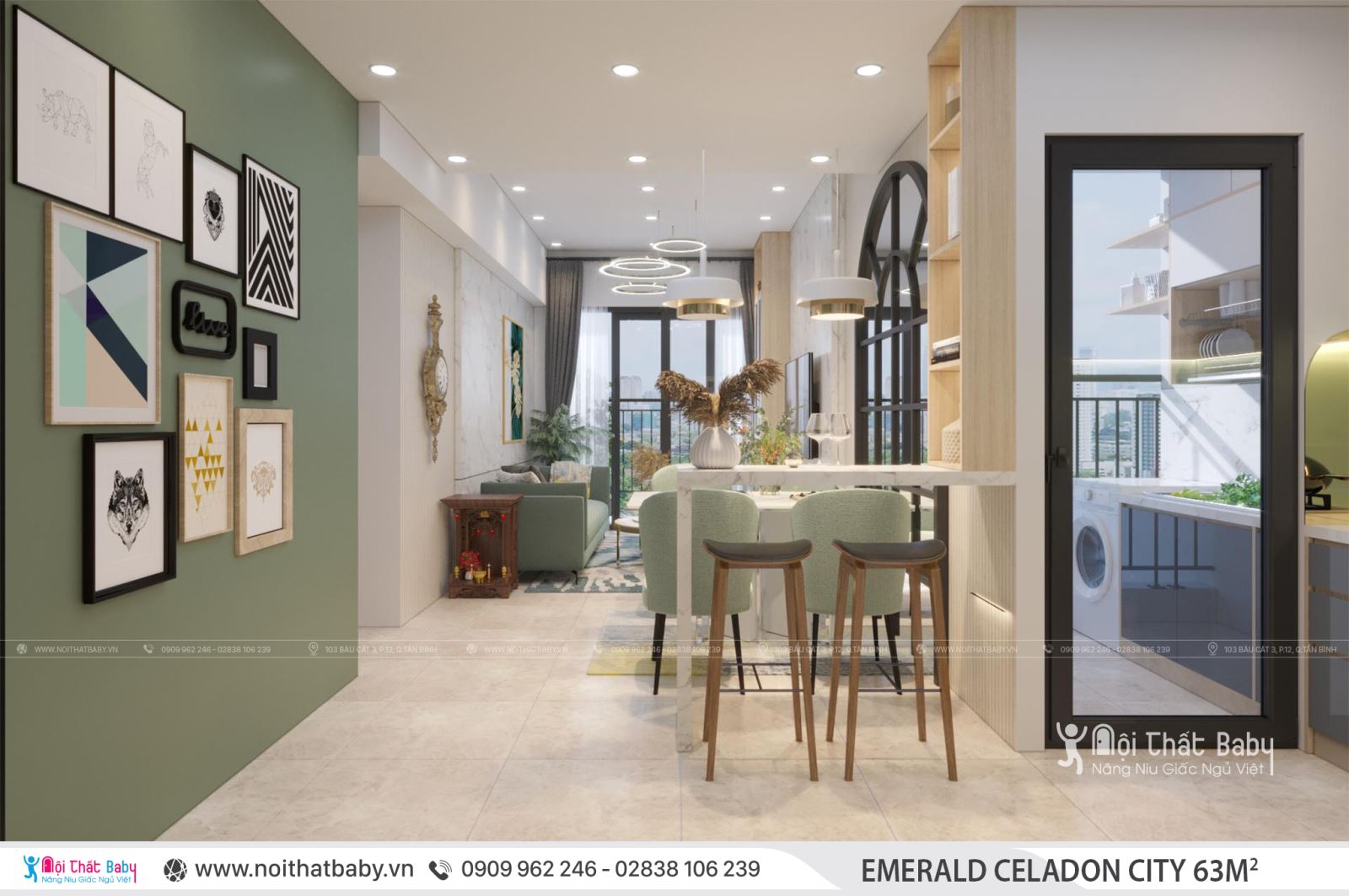 Tổng hợp các mẫu thiết kế nội thất Chung cư Emerald Celadon City
